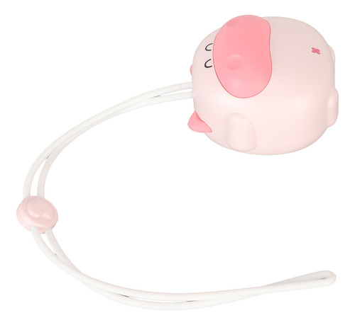 Miniventilador De Mano Rosa Con Cuello Colgante, Recargable