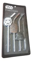 Comprar Set De Sorbetes Metalicos Reusables Con Tematica Star Wars