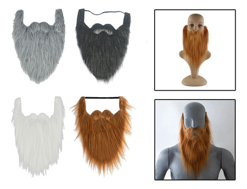 * Acessórios Para Fantasia De Barba Longa Falsa