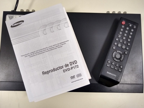 Reproductor De Dvd Samsung P172 Con Control Y Cables.