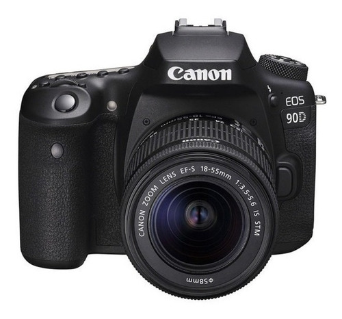  Canon EOS Kit 90D + lente 18-55mm IS STM DSLR color  negro