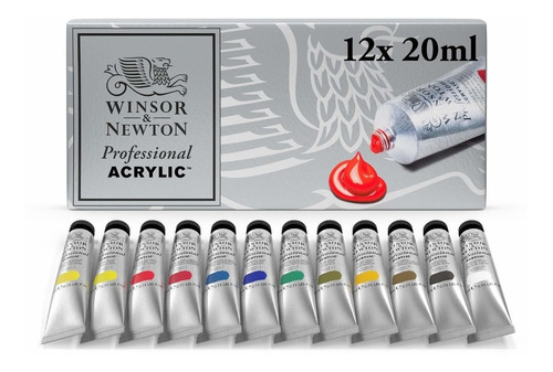 Winsor & Newton Artists' - Juego De 12 Tubos De Color Acríli