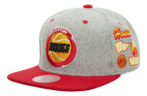 Gorra Mitchell And Ness Nba Melton Patch Houston Rockets