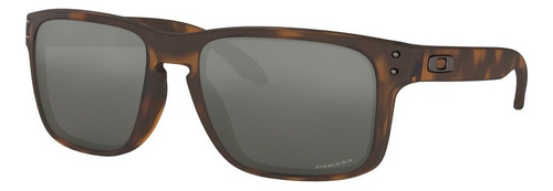 Arm. Solar Oakley Holbrook 0oo9102 Hombre Espejeado2 Color 9102F4 Lente Black Varilla Matte brown tortoise Armazón Matte brown tortoise Diseño Espejeado