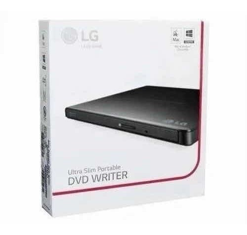Imagem 1 de 3 de Gravador E Leitor Cd/dvd Externo LG Gp65nb60 Ultra Slim Novo