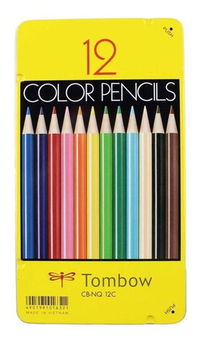 Lapices Tombow 12 Colores Estuche Metalico Serie 1500