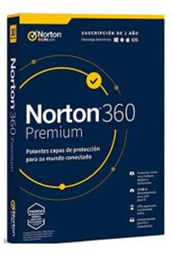 Antivirus Norton 360 Premium 2 Dispositivos 1 Año 2024.