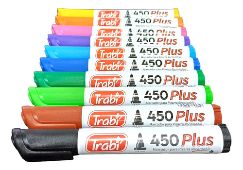 Set De Marcadores Trabi Para Pizarra X10 Colores