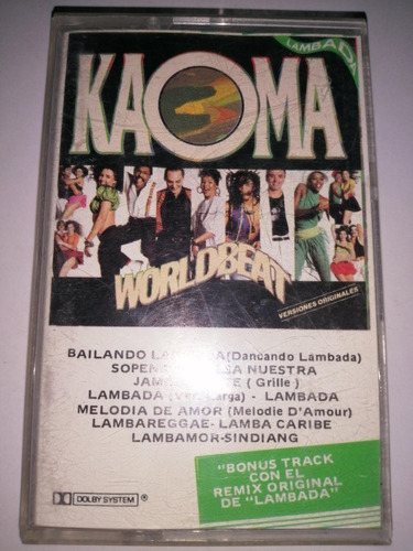 Kaoma - Worldbeat Cassette Nac Ed 1989 Mdisk