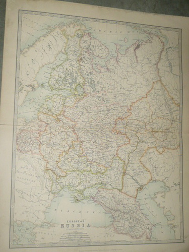 Mapa Antiguo De Rusia