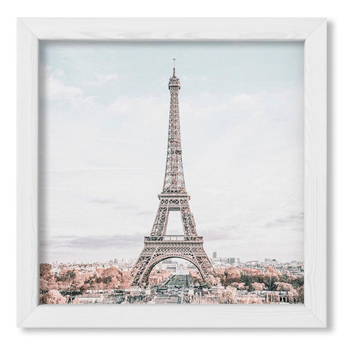 Cuadros Modernos 20x20 Chato Blanco I Love Paris 4