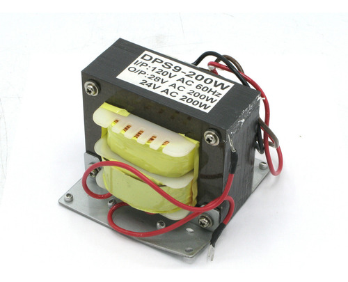 Transformer 120 Volt To 24 / 28 Volt Ac, 200 Watt Ccr