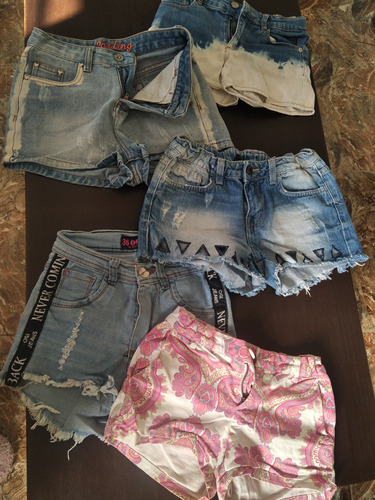 Shores De Jeans Zara, Gap Y Otros (5 Prendas) 