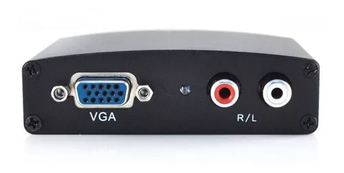 eSynic Convertidor VGA a HDMI, conectores chapados en oro, soporta  resolución de 1080p, fácil instalación Plug & Play
