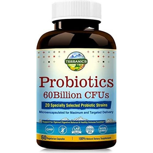 Probioticos 60 Billones Cfu 20 Cepas Terranics 60 Capsulas