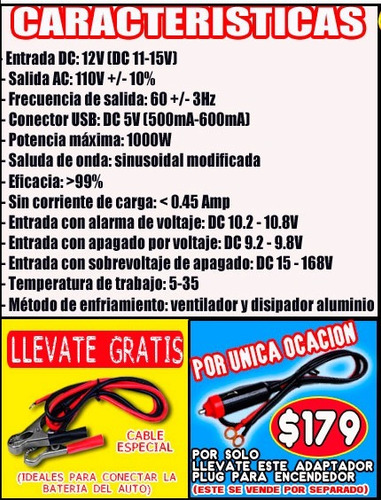 Increible Inversor De Corriente Con 1000w Woow.. Vecctronica