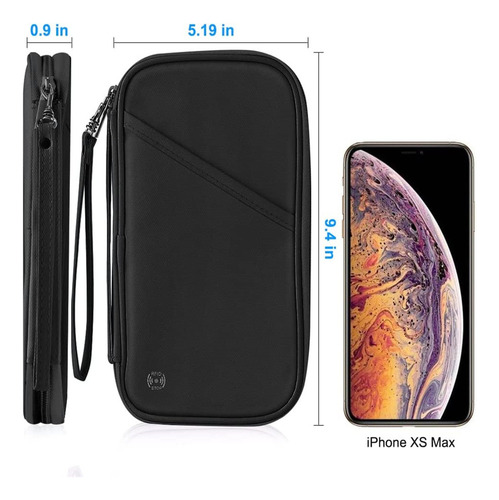 Organizador De Pasaportes De Viaje Funda For Teléfono Azul