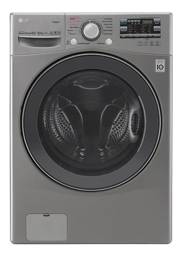 Imagen 1 de 7 de Lavasecarropas automático LG WD15EGS6 inverter stone silver 15kg 220 V - 240 V
