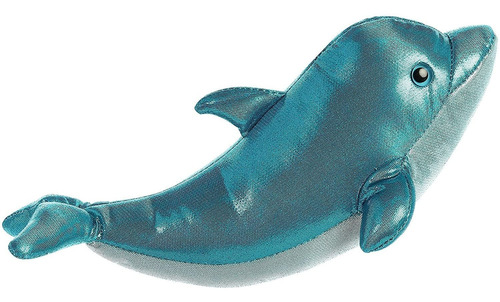 Imagen 3 de 10 de Peluche Delfin Titanio Brillante Aurora Felpa Suave Niños Ax