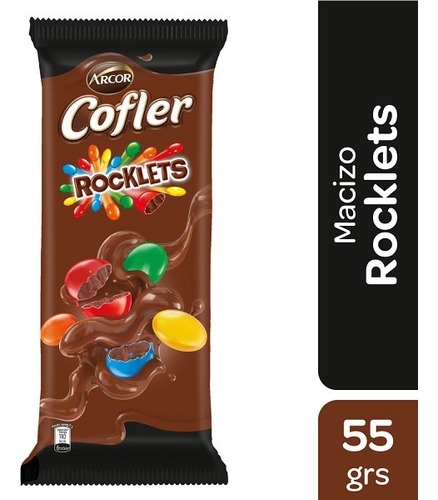 Cofler Chocolate Macizo Rocklets 55gr