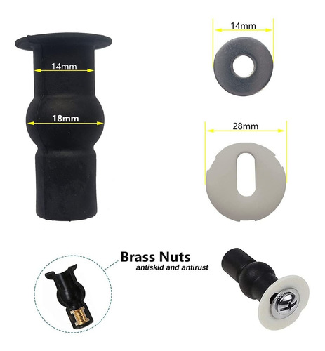 Tornillos Para Bisagras De Asiento De Inodoro Con Tornillos