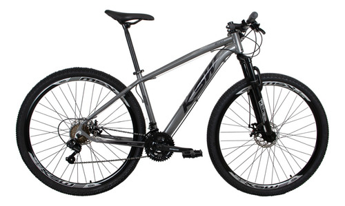 Bicicleta Aro 29 Ksw Xlt Câmbios Shimano 21v Disco Cubo Role Cor Grafite/preto Tamanho Do Quadro 21