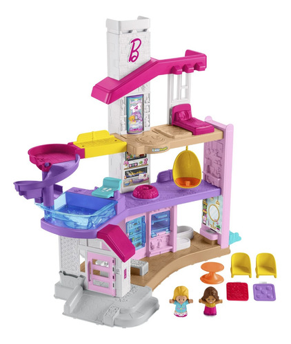 Barbie Dreamhouse Casa Playset Little People Fisher Price