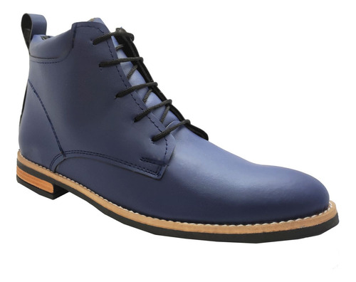 Imagen 6 de 6 de Botas De Hombre Suela Goma S/ Cuero, Vestir, Super Comodas