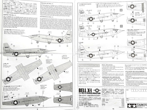 Avión Bell X-1 1/72 Tamiya Chuck Yeager