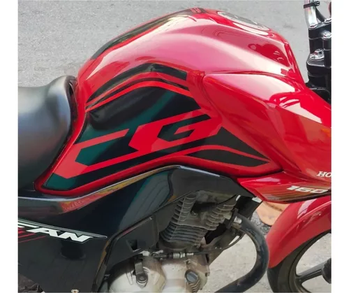 Adesivos Moto Honda Cg Fan 160 2018 2019 2020 Faixa Vermelho