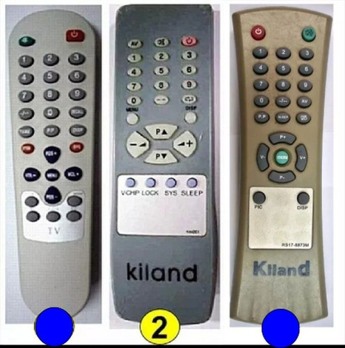 Control Remoto Tv De Tubo Kiland Directo No Universal.