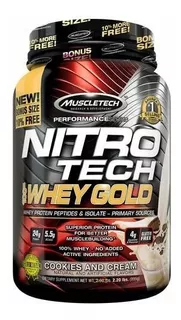 Nitro Tech 100% Whey Gold Bonus 2.2 Lb Muscletech Usa !!!!