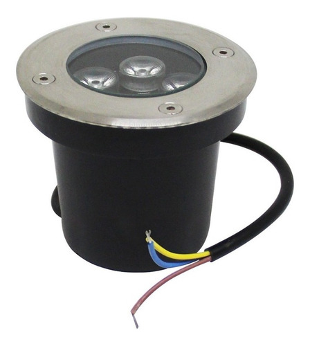 Lampara Led Empotrable De Piso 5w Luz Cálida 3 Pzs Jwj