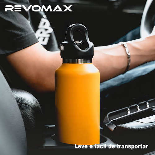 La botella termo Revomax con aislamiento al vacĂo de 950 ml tiene capacidad para 36