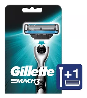 Máquina Para Afeitar Gillette Mach3 Recargable + Cartucho