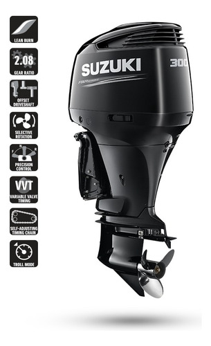 Motor De Popa Suzuki Df 300 Apx Dg + Kit, 4t Poddium Náutica