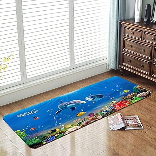 Carpeta De Baño De Memoria De Dolfín Azul Azul De Dolfín De