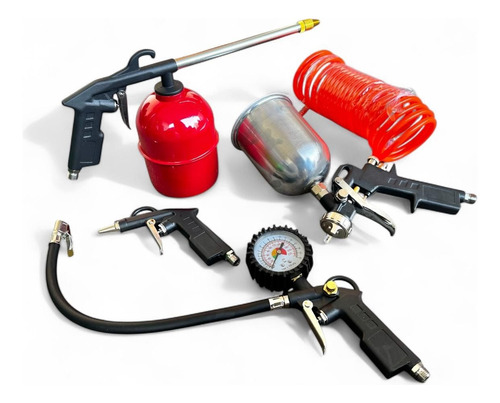 Kit Accesorios Herramientas Para Compresor 5 Piezas
