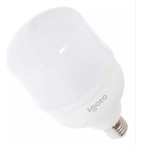 Foco Led T100 30w Luz Fría E27 Multi Voltaje Color Blanco