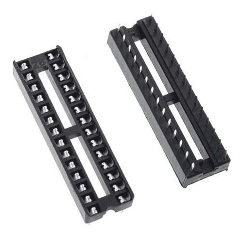10 Pzas Base Socket Slim 28 Pines Para Circuito Integrado