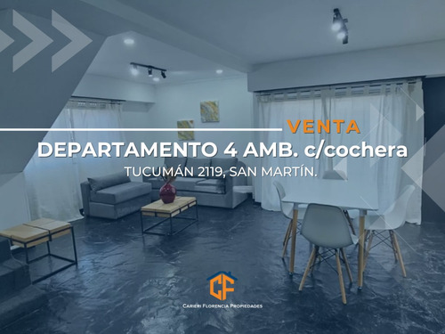 Departamento 4 Ambientes Tipo Dúplex Con Cochera Incluida, En Venta Y Muy Buen Estado, Apto Crédito