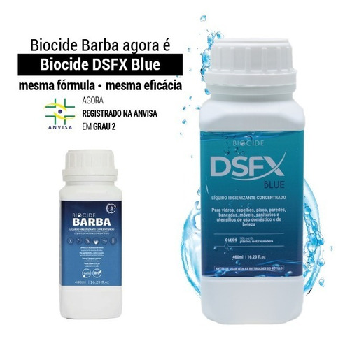 Imagem 4 de 7 de Biocide Barba Líquido Higienizante Concentrado 480ml