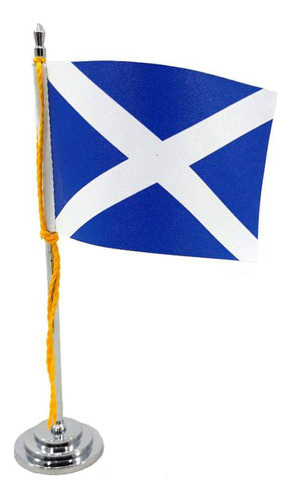 Bandeira De Mesa Escócia 15 Cm Poliéster