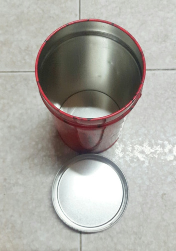 Imagen 3 de 5 de Lata Pote Metalico De Regalo Florero Rosas Grunenthal 350ml