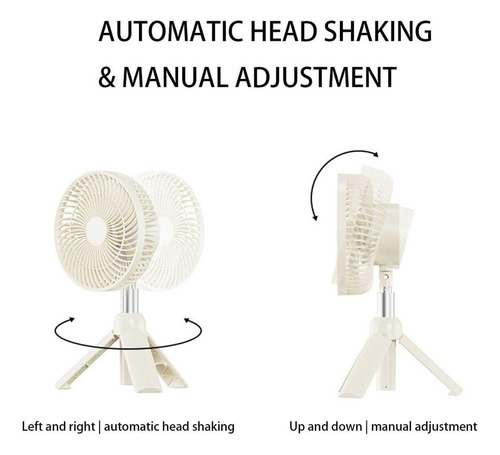Ventilador Portátil Inalámbrico 4en1 Recargable Refrescante