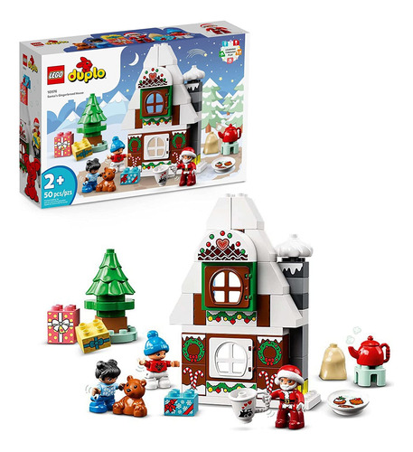 Casa De Jengibre Lego Duplo De Papá Noel [10976, 50 Piezas]
