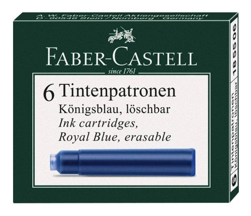 Faber Castell Cartuchos Tinta X 6 