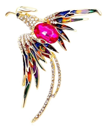 Calidad Broches Pájaro Fénix Cristal For Mujer,5 Colores