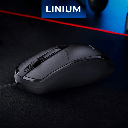 Set De 2 Teclado Y Mouse Kit Combo Alambrico Linium Oficina