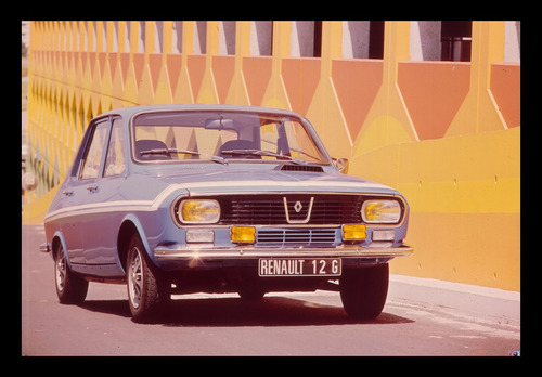 Renault 12 Gordini 1974 Cuadro Enmarcado 45x30cm